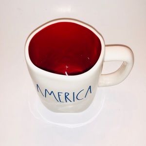 Rae Dunn AMERICA Blue & Red